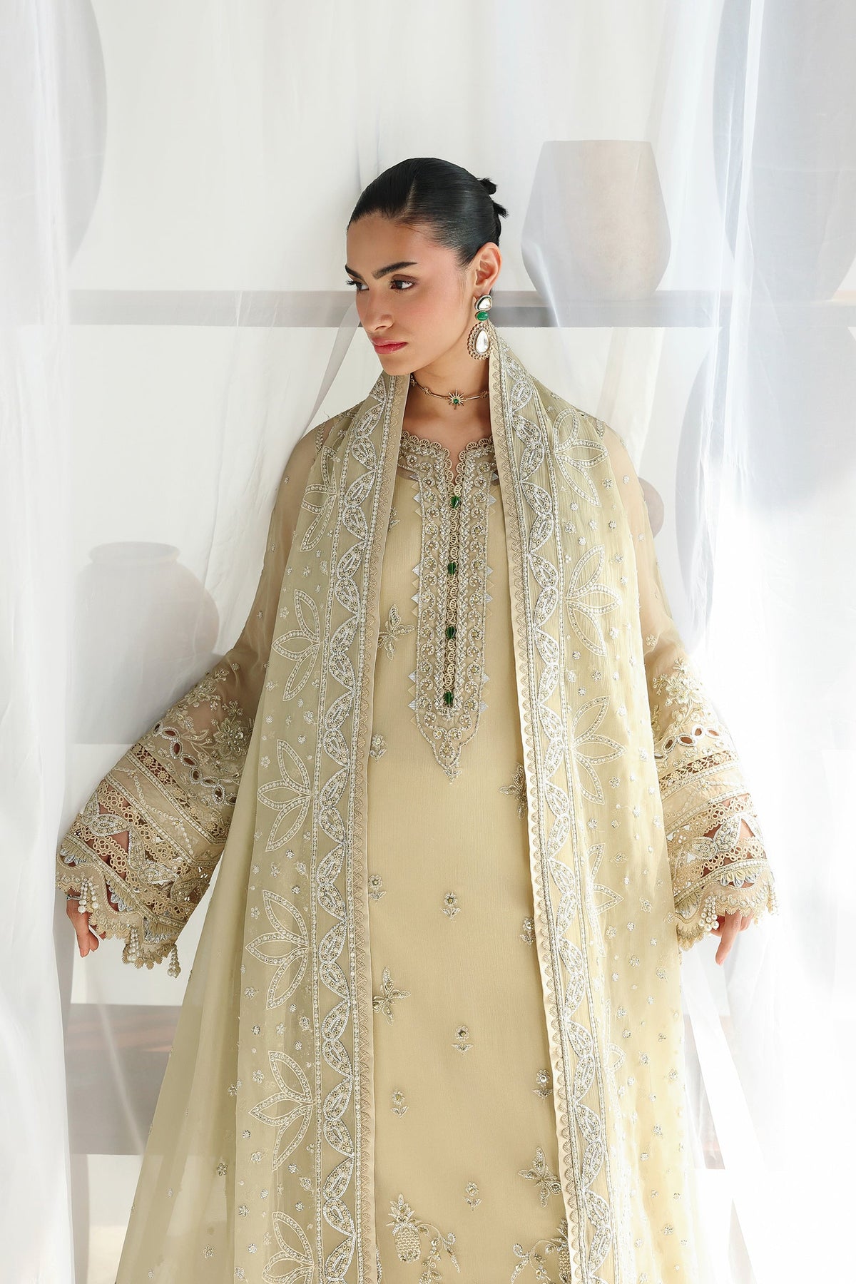 Qalamkar | Chiffon Festive 26 | QCC-01 DEENA