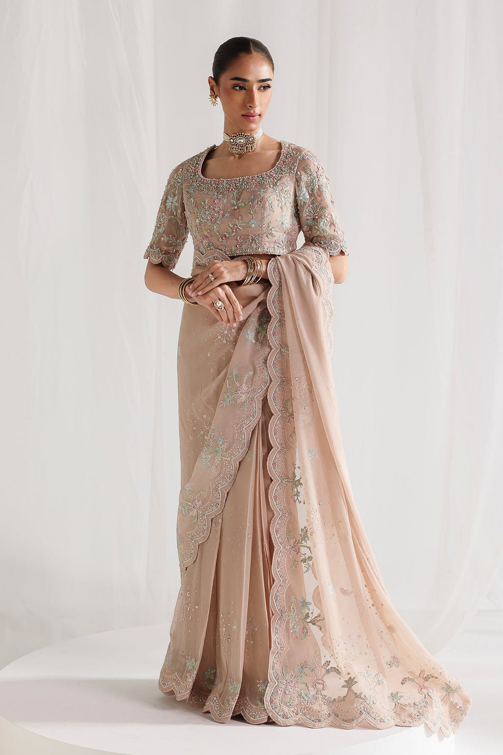 Qalamkar | Chiffon Festive 26 | QCC-04 NOVERA