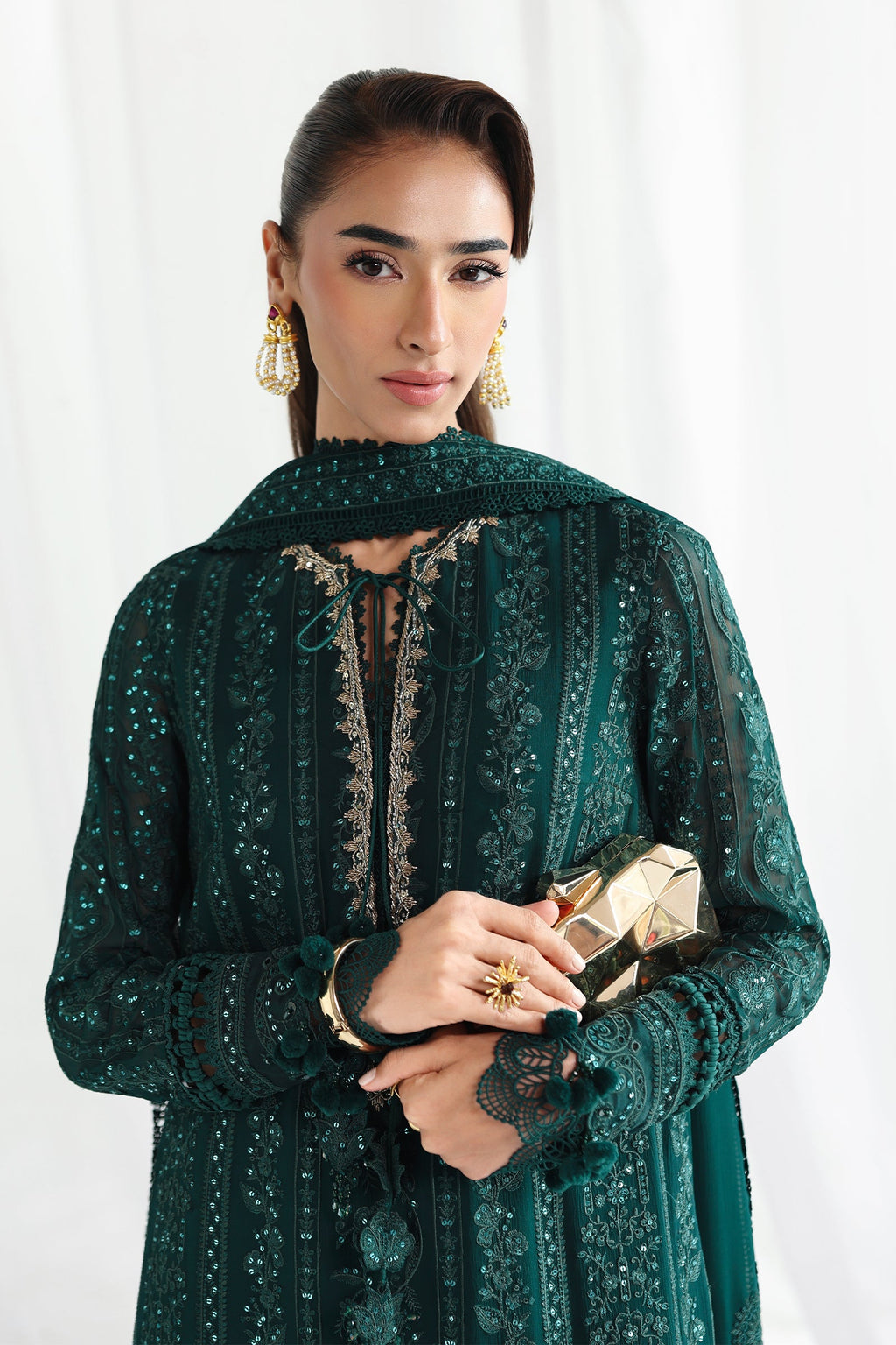 Qalamkar | Chiffon Festive 26 | QCC-05 JANAAN