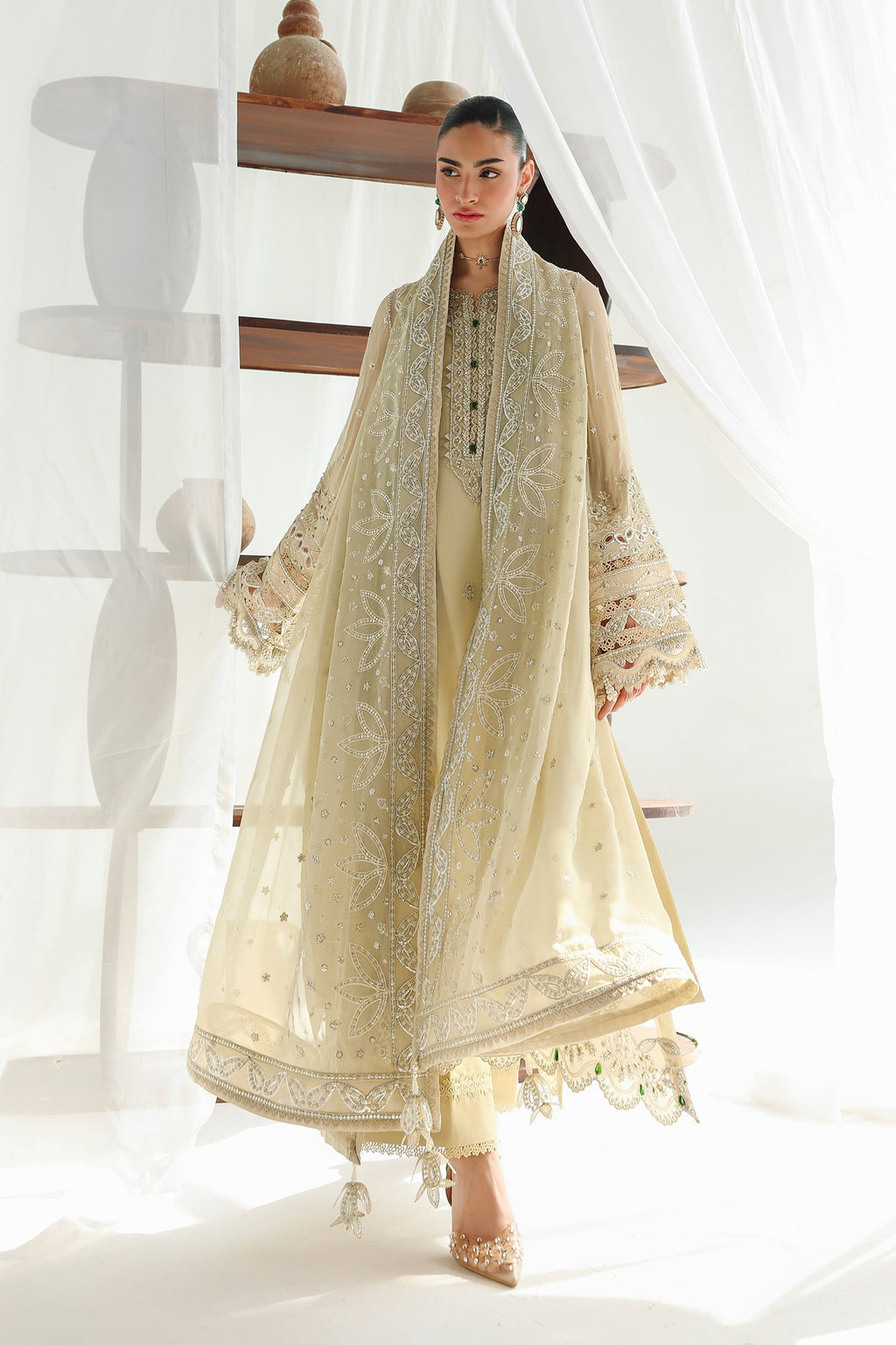 Qalamkar | Chiffon Festive 26 | QCC-01 DEENA
