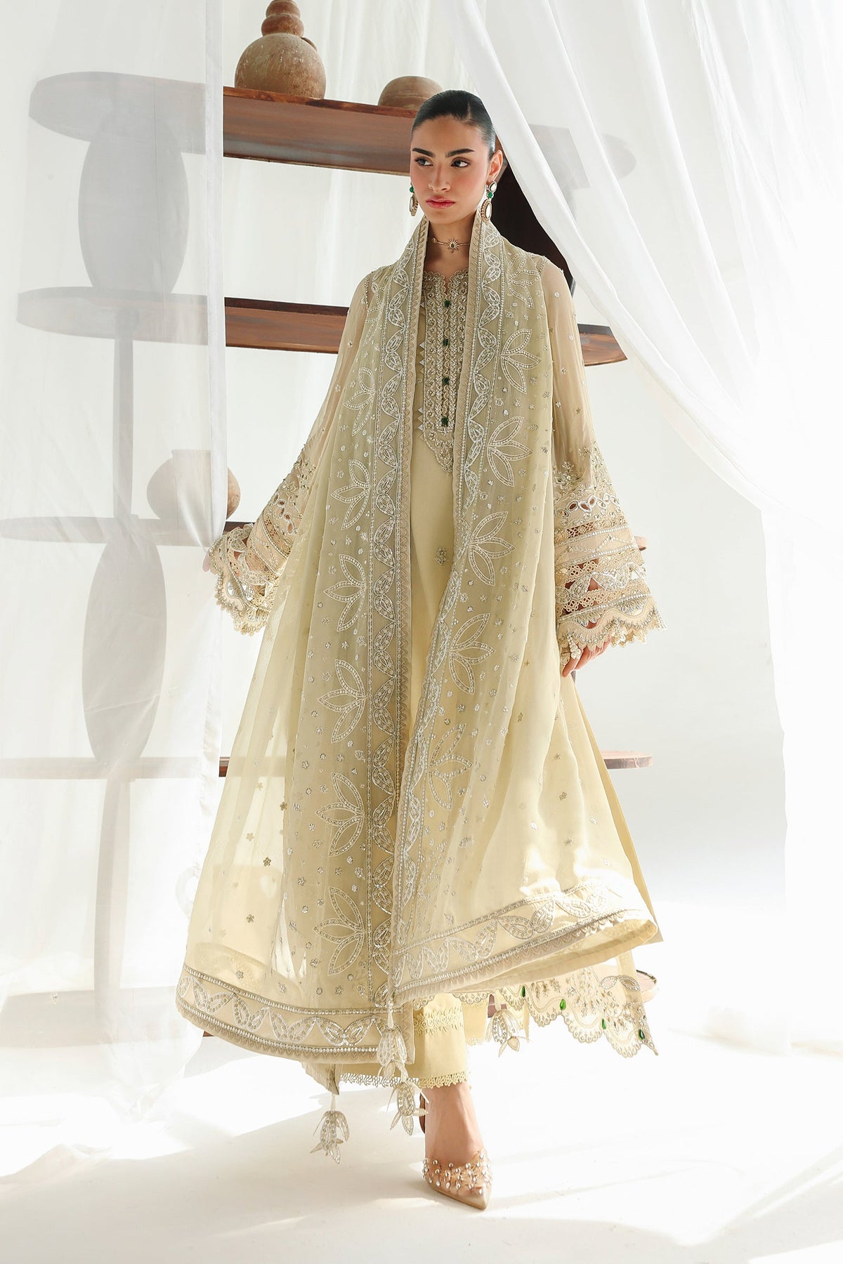 Qalamkar | Chiffon Festive 26 | QCC-01 DEENA