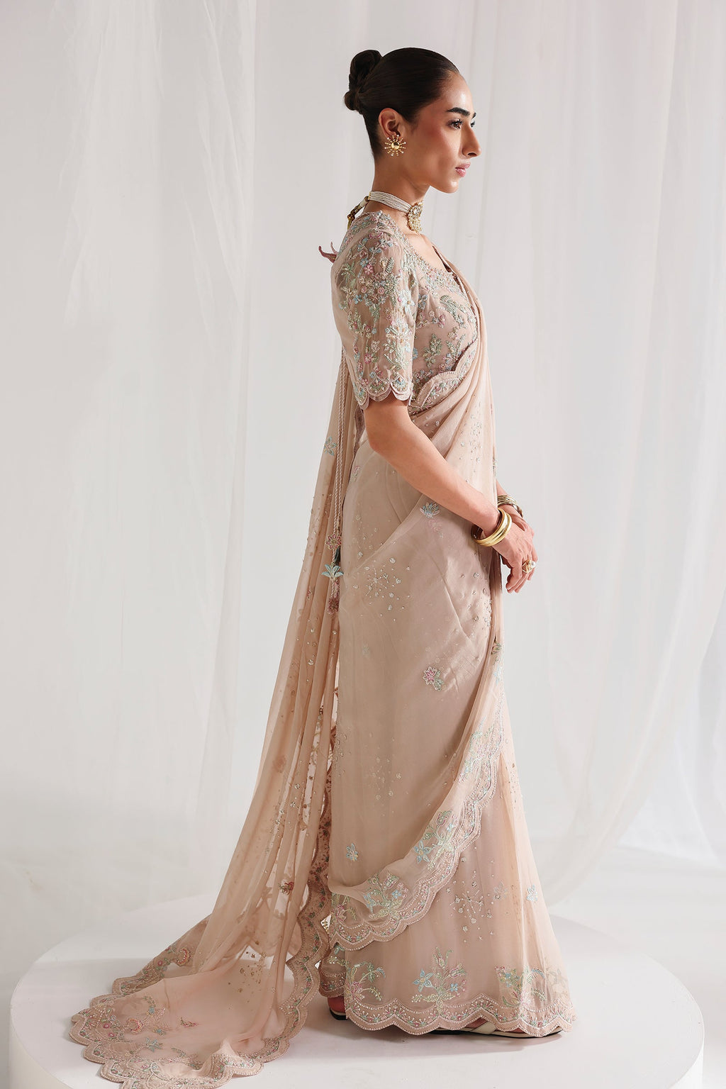 Qalamkar | Chiffon Festive 26 | QCC-04 NOVERA