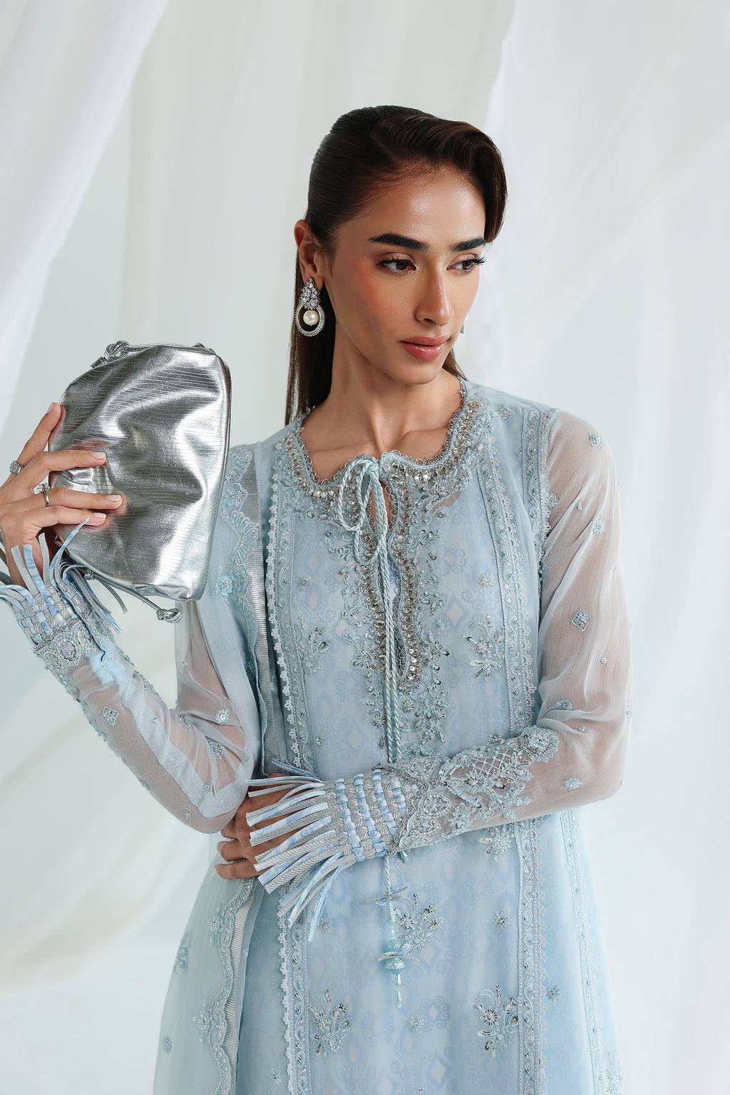 Qalamkar | Chiffon Festive 26 | QCC-08 SONA