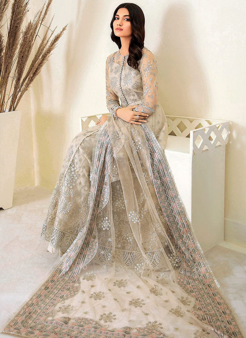 Jazmin | Embroidered Net UN-4001