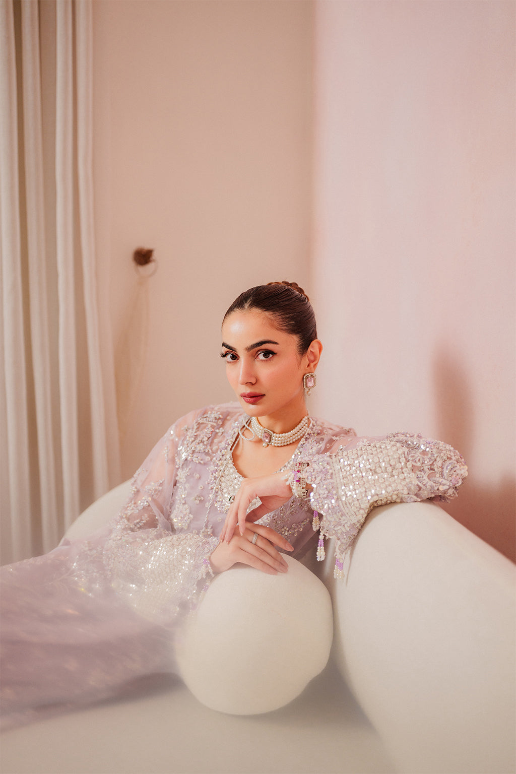 Emaan Adeel | Starlit Jewels Chiffon | Lapis