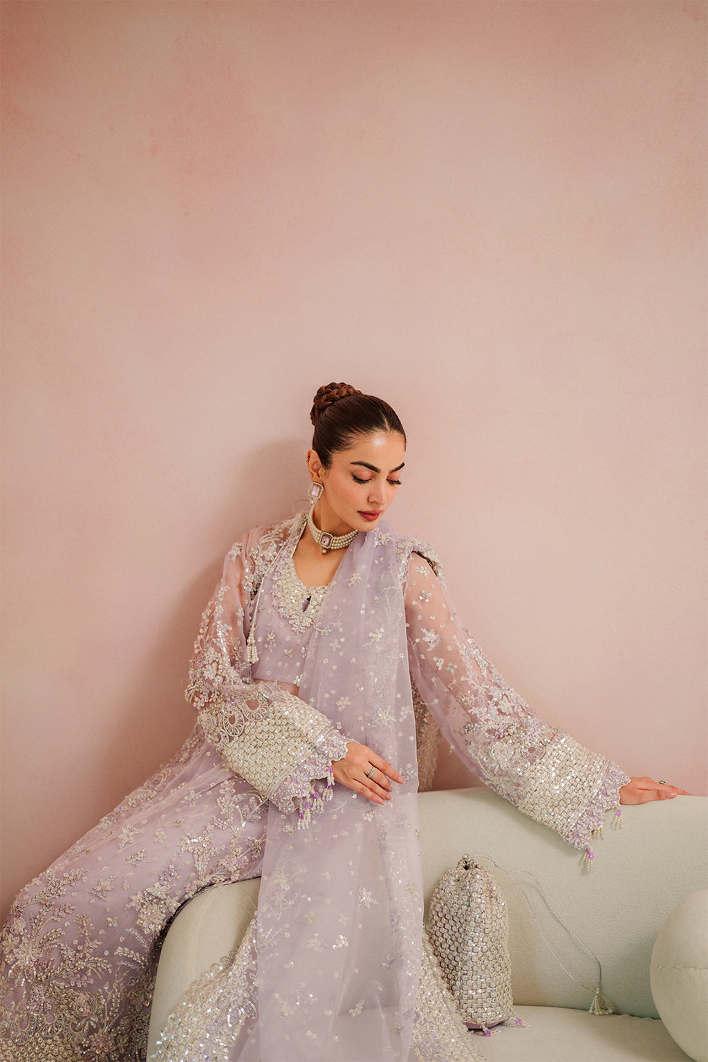 Emaan Adeel | Starlit Jewels Chiffon | Lapis