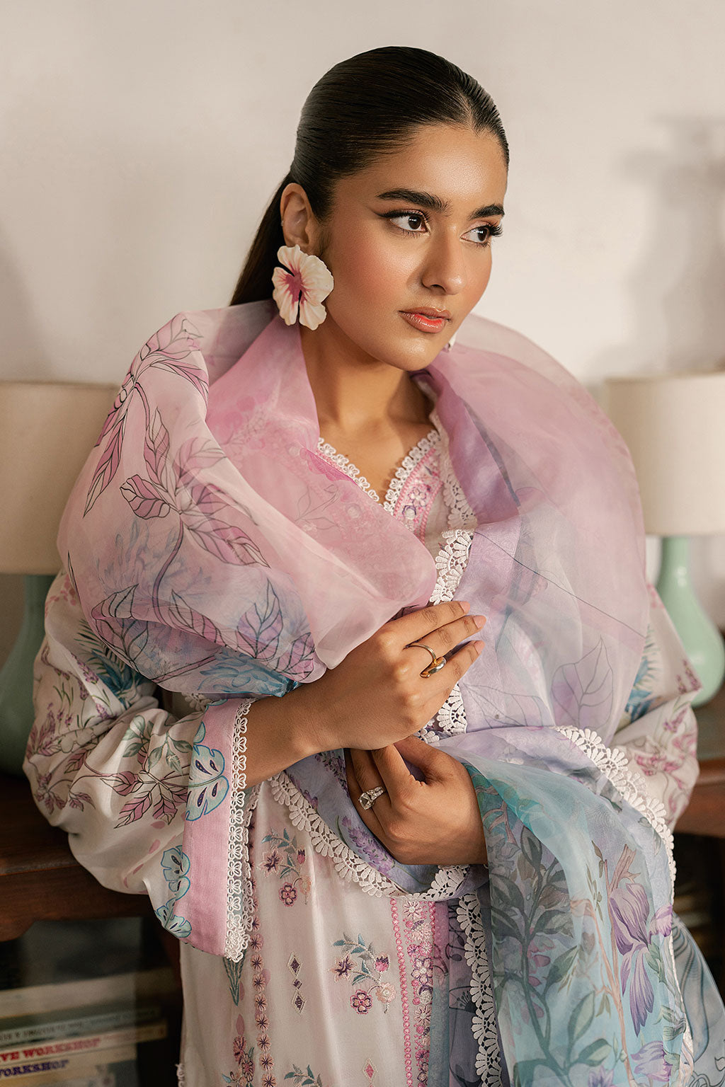 Ramsha | Mashaal Luxury Lawn VOl 16 | L-1610