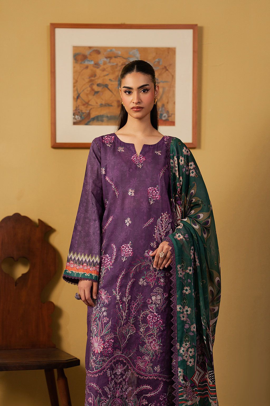 Ramsha | Mashaal Luxury Lawn VOl 16 | L-1605