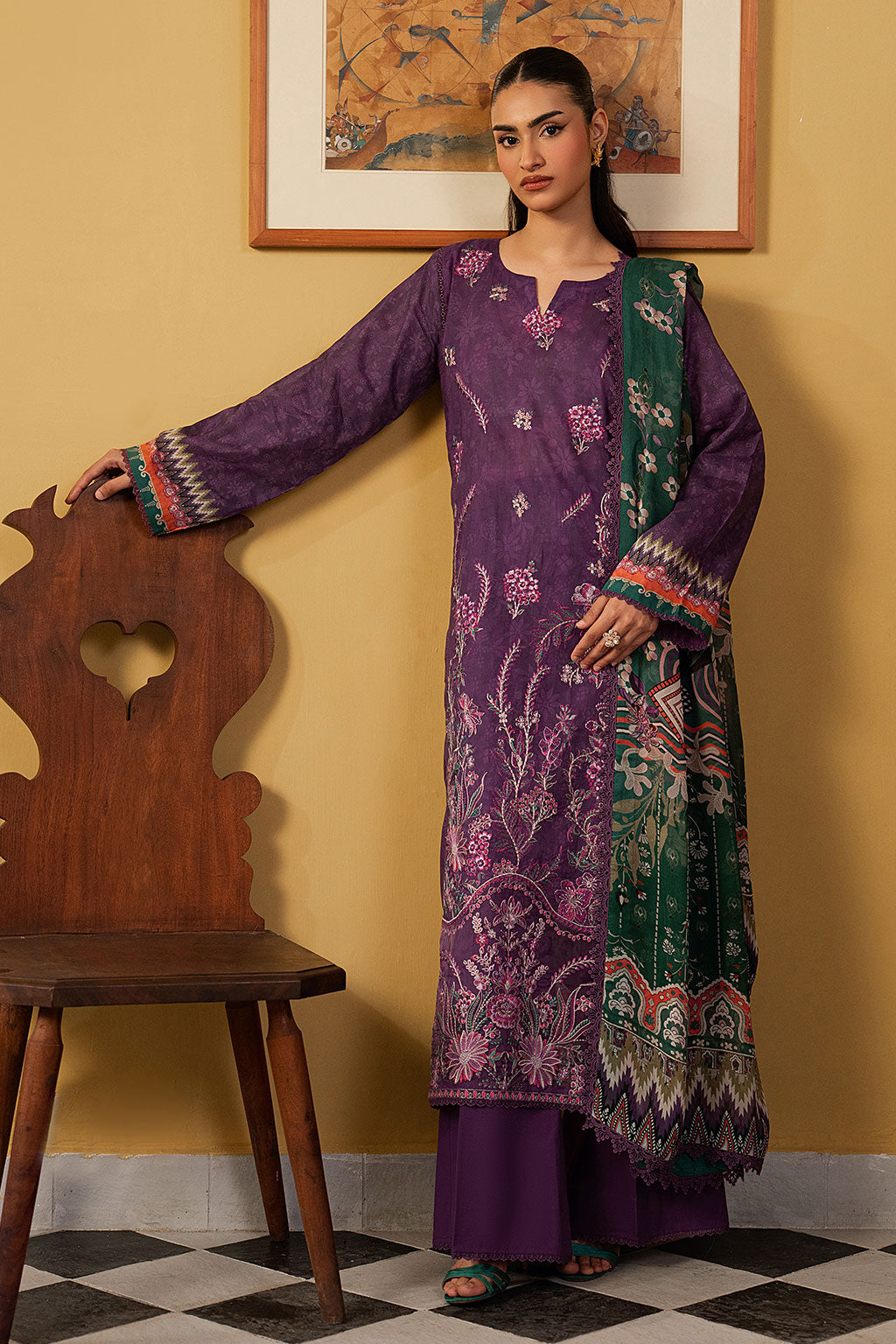 Ramsha | Mashaal Luxury Lawn VOl 16 | L-1605