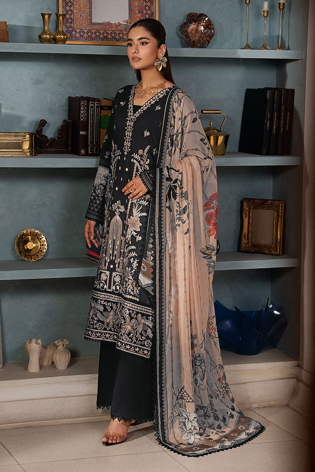 Ramsha | Mashaal Luxury Lawn VOl 16 | L-1608