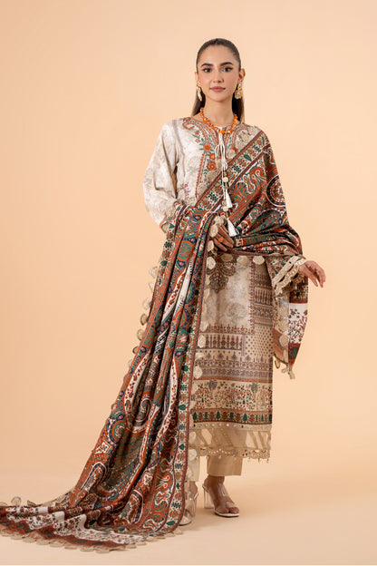 Mausummery | Khaddar 3 Piece | Gardenia