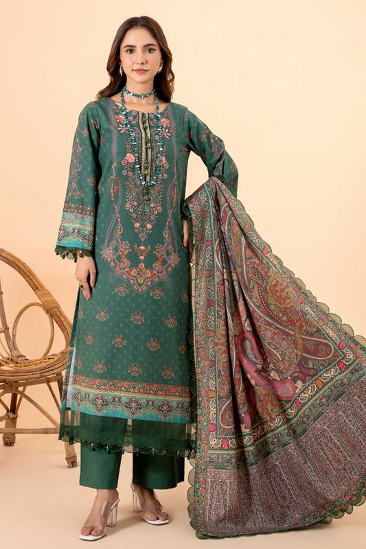 Mausummery | Khaddar 3 Piece | Clover