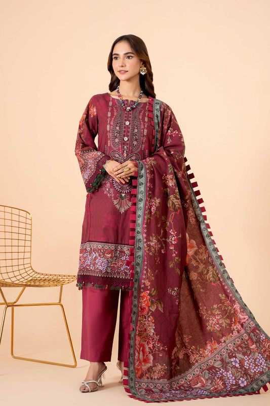 Mausummery | Khaddar 3 Piece | Flora