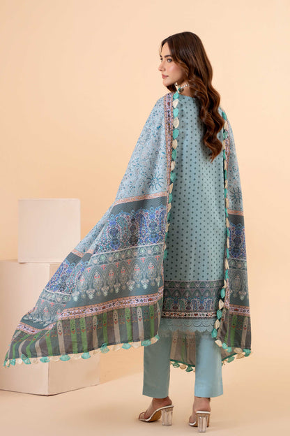 Mausummery | Khaddar 3 Piece | Hydrangea