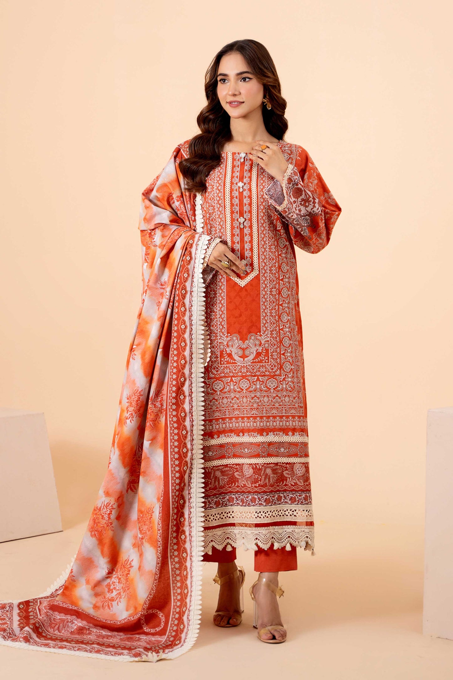 Mausummery | Khaddar 3 Piece | Azalea