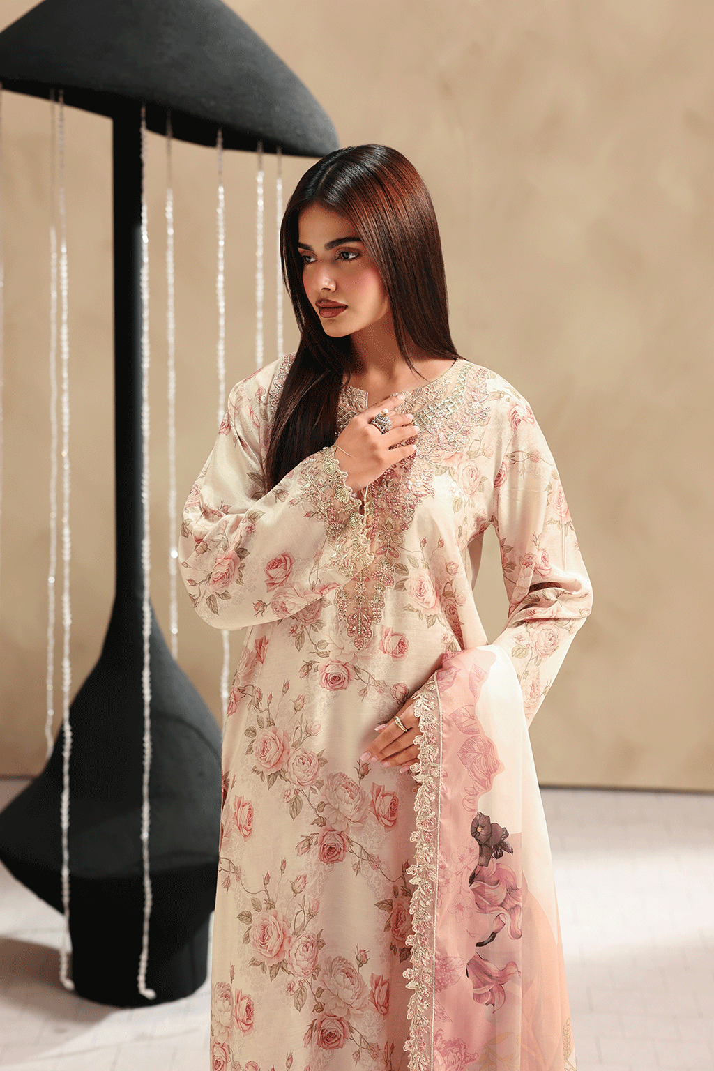 Ramsha | Naqsh Embroidered Rawsilk | RS-205