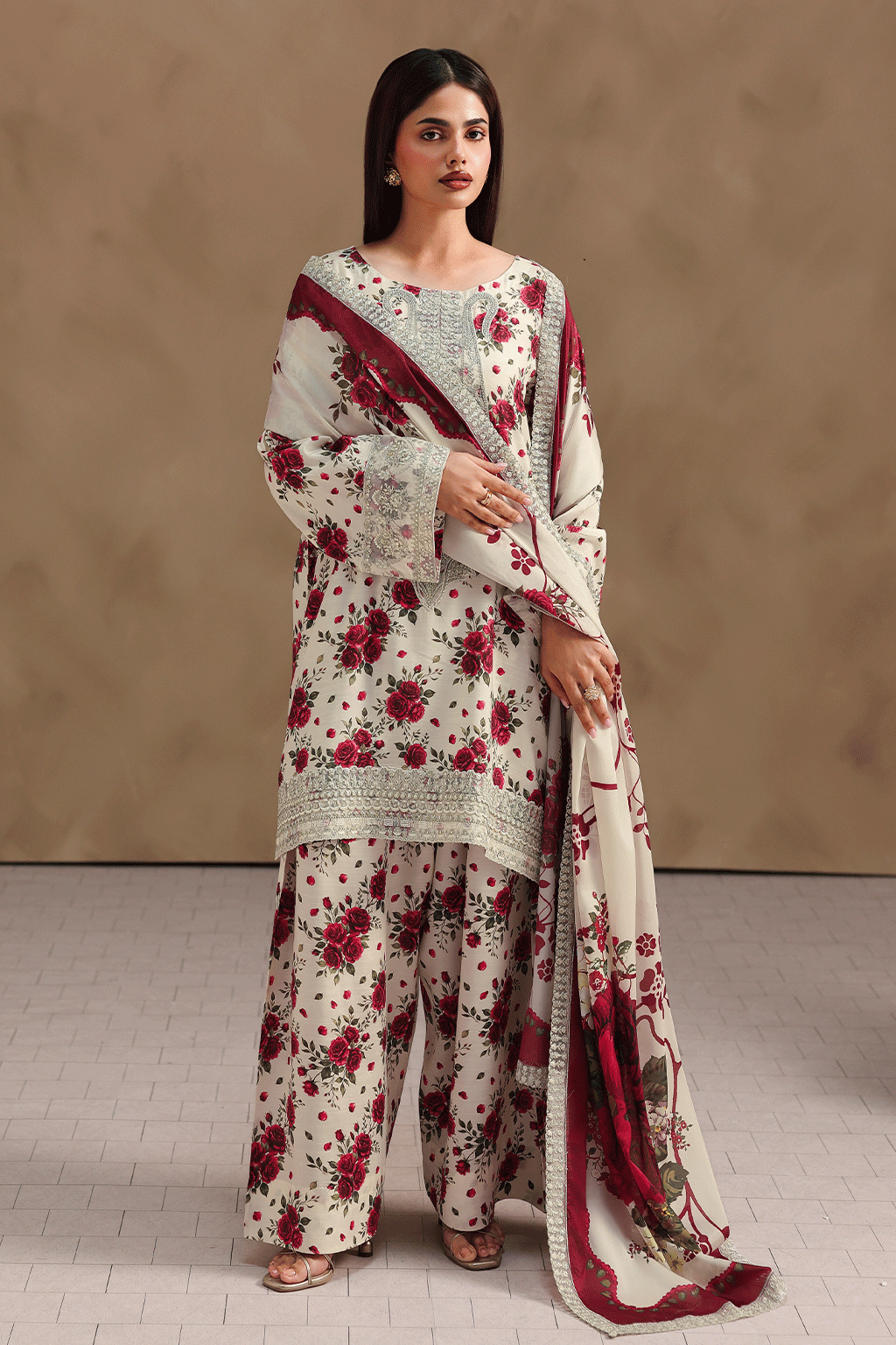 Ramsha | Naqsh Embroidered Rawsilk | RS-203