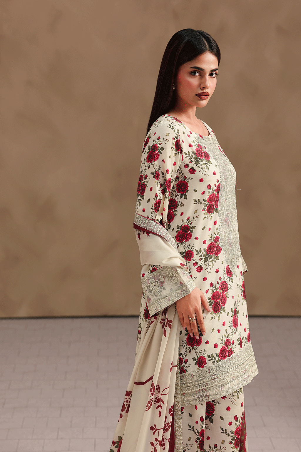 Ramsha | Naqsh Embroidered Rawsilk | RS-203