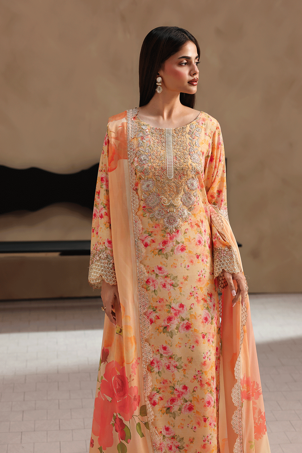 Ramsha | Naqsh Embroidered Rawsilk | RS-207
