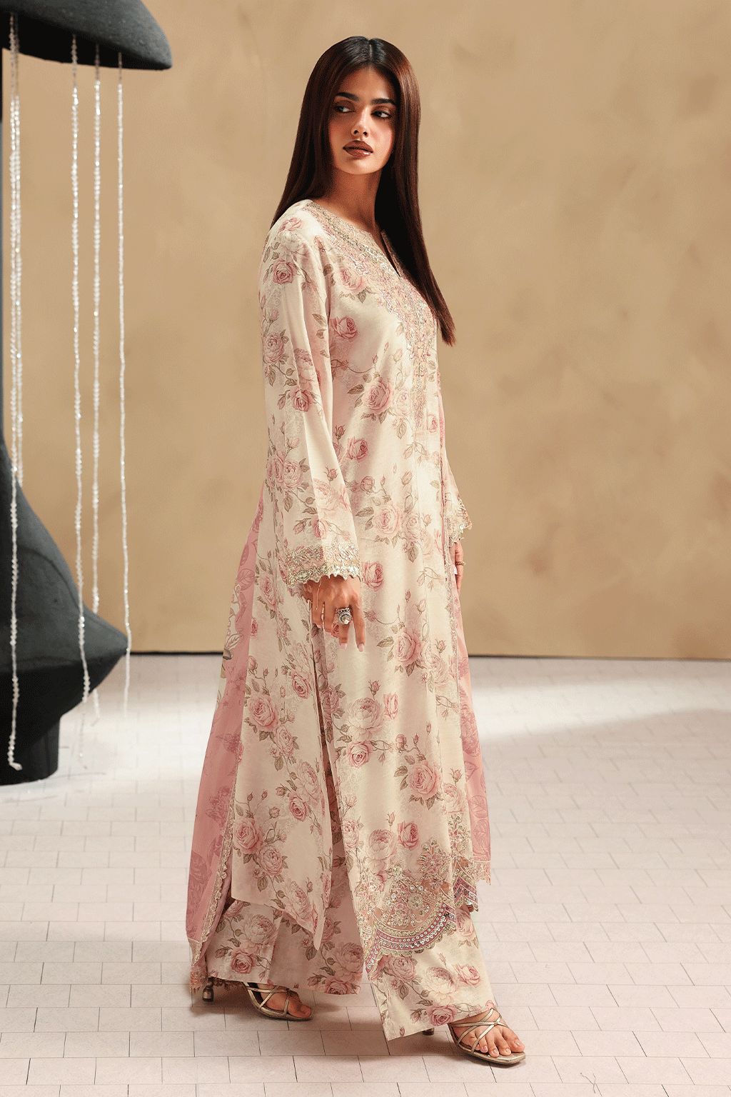 Ramsha | Naqsh Embroidered Rawsilk | RS-205