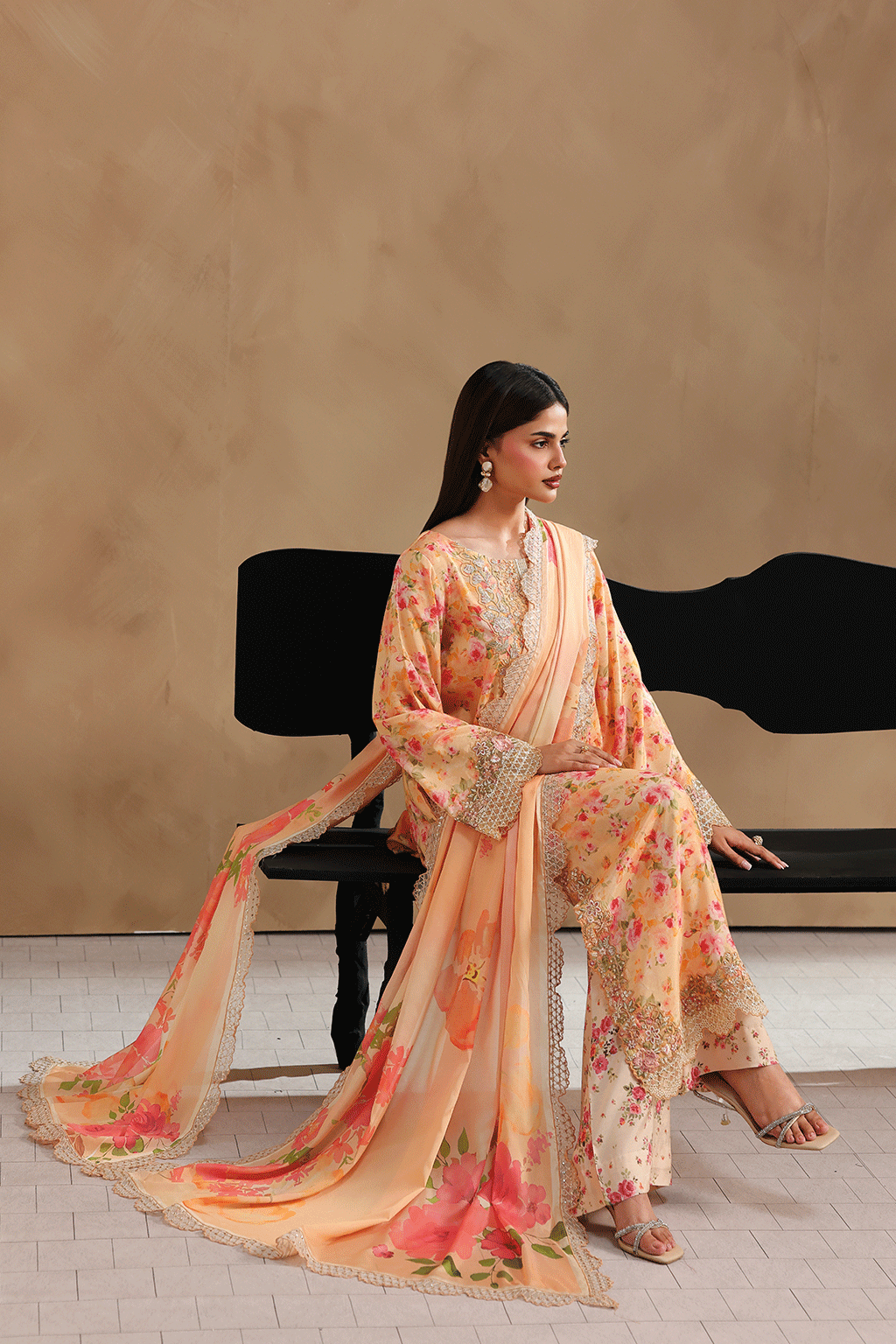 Ramsha | Naqsh Embroidered Rawsilk | RS-207