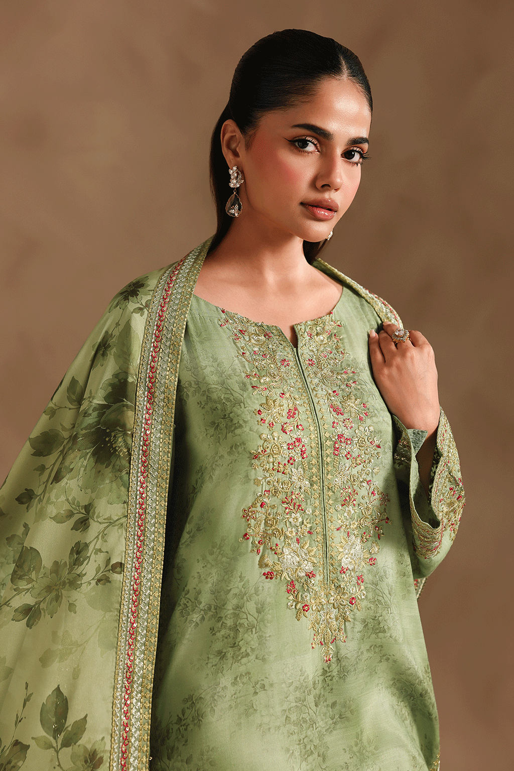 Ramsha | Naqsh Embroidered Rawsilk | RS-201