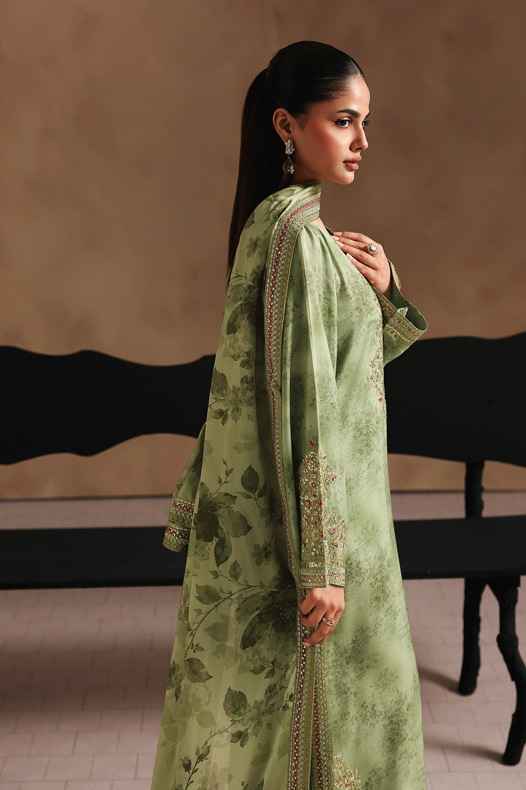 Ramsha | Naqsh Embroidered Rawsilk | RS-201