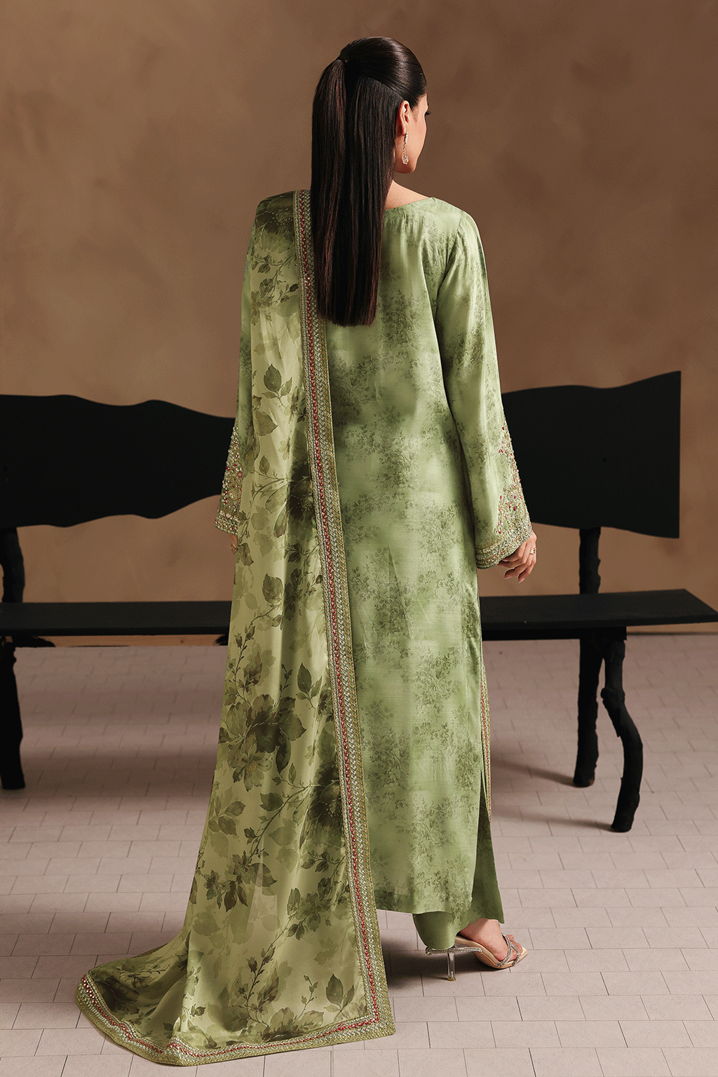 Ramsha | Naqsh Embroidered Rawsilk | RS-201