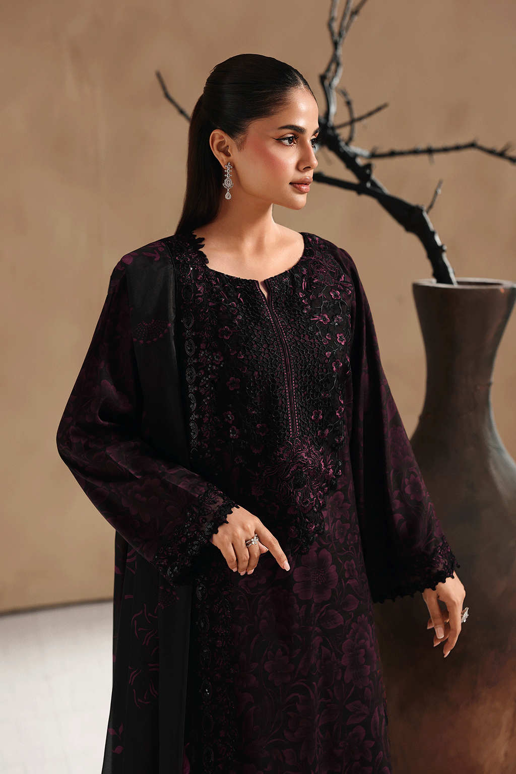 Ramsha | Naqsh Embroidered Rawsilk | RS-202