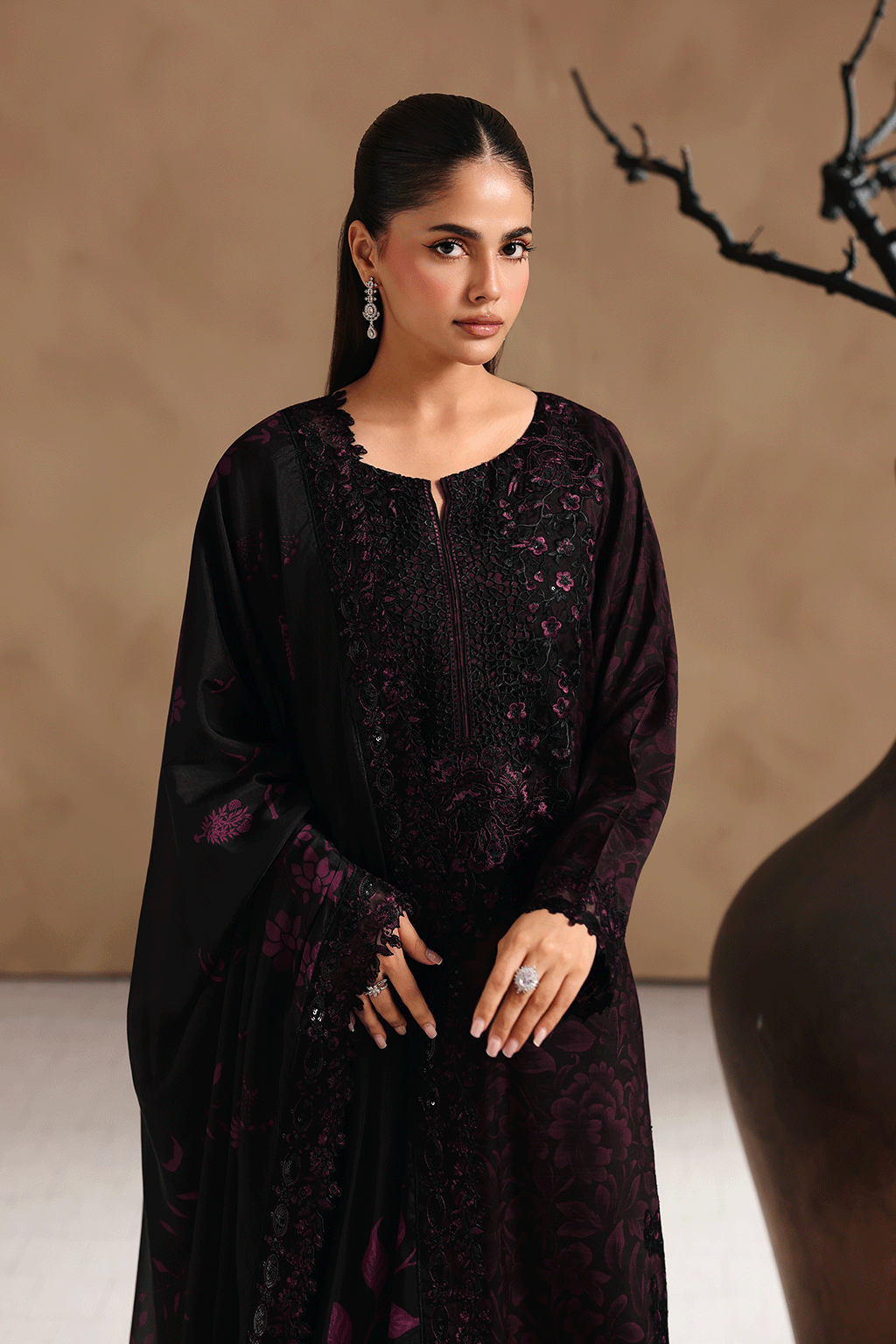 Ramsha | Naqsh Embroidered Rawsilk | RS-202