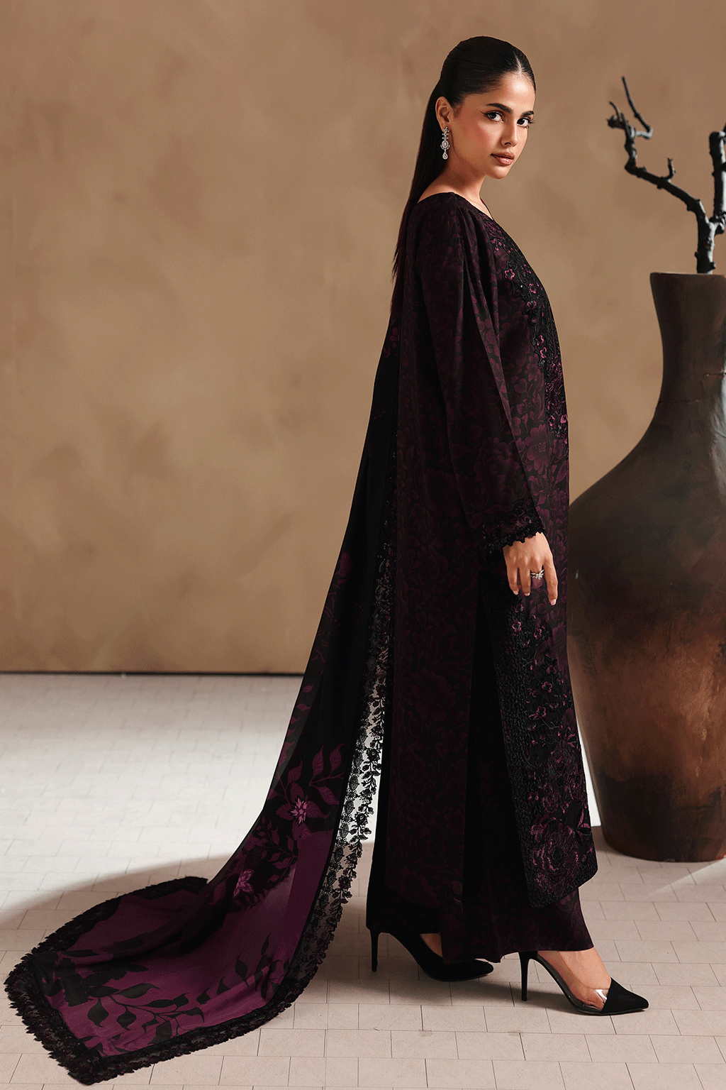 Ramsha | Naqsh Embroidered Rawsilk | RS-202