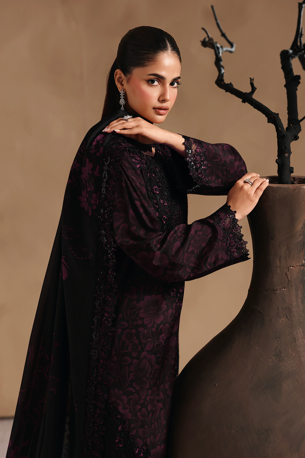 Ramsha | Naqsh Embroidered Rawsilk | RS-202