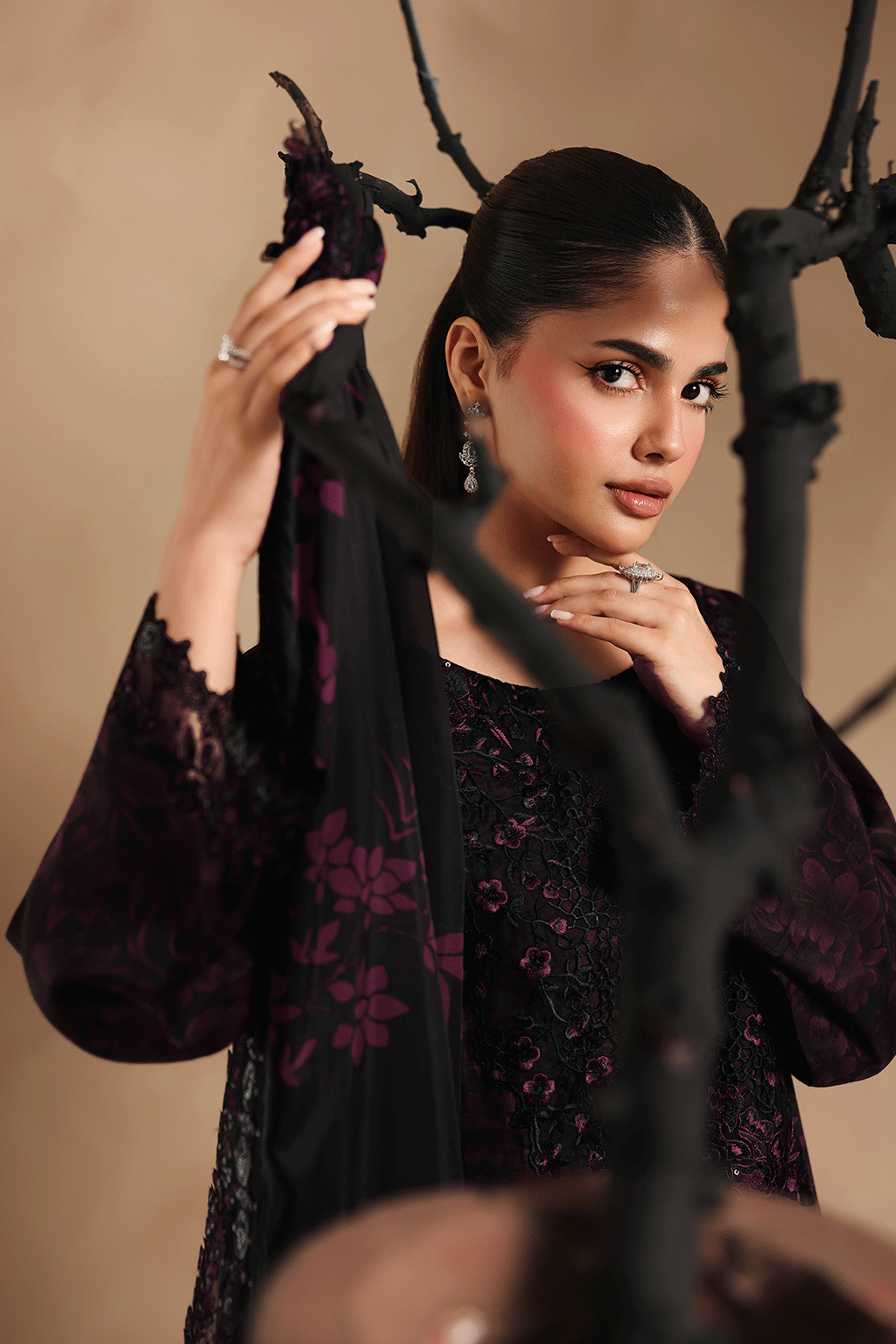 Ramsha | Naqsh Embroidered Rawsilk | RS-202