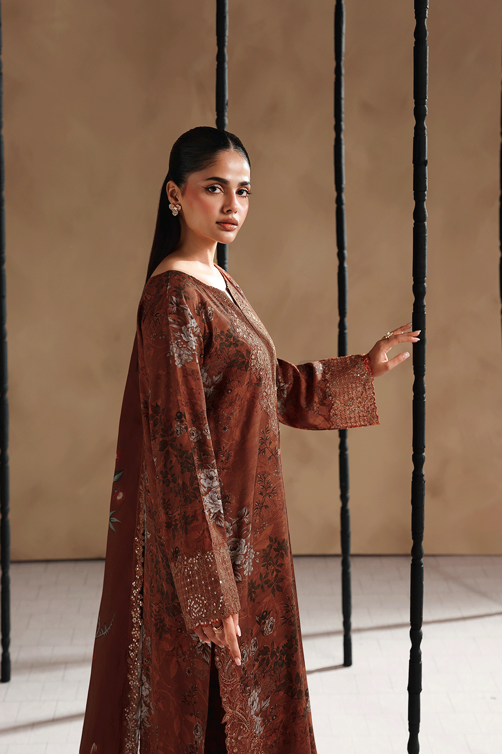 Ramsha | Naqsh Embroidered Rawsilk | RS-206