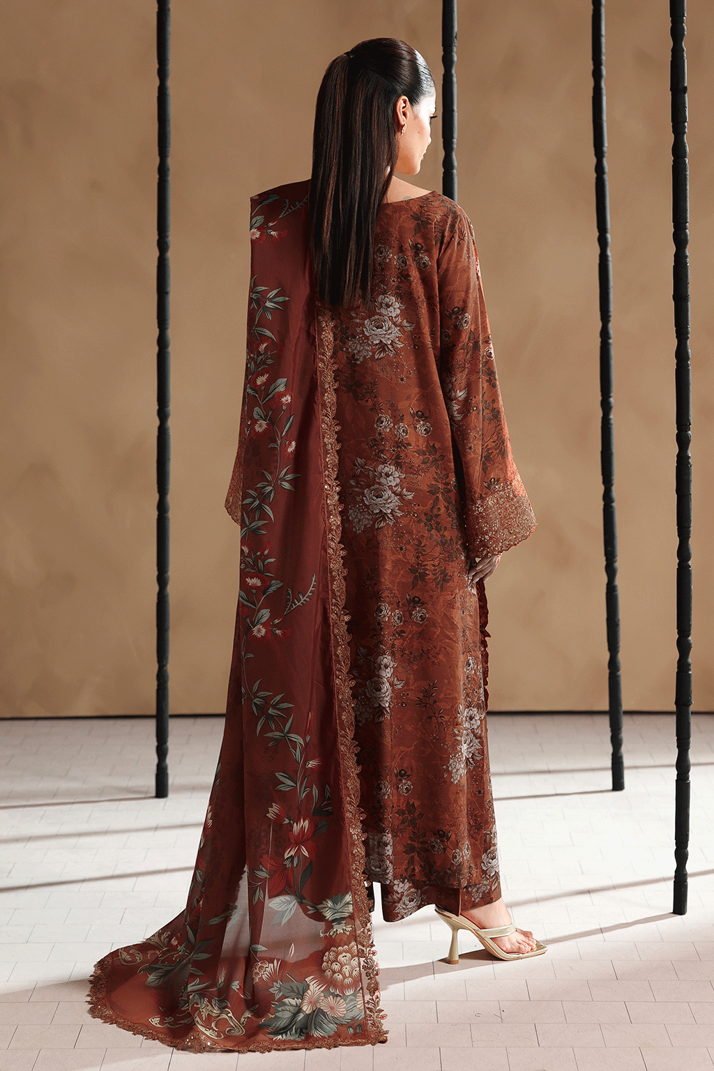 Ramsha | Naqsh Embroidered Rawsilk | RS-206