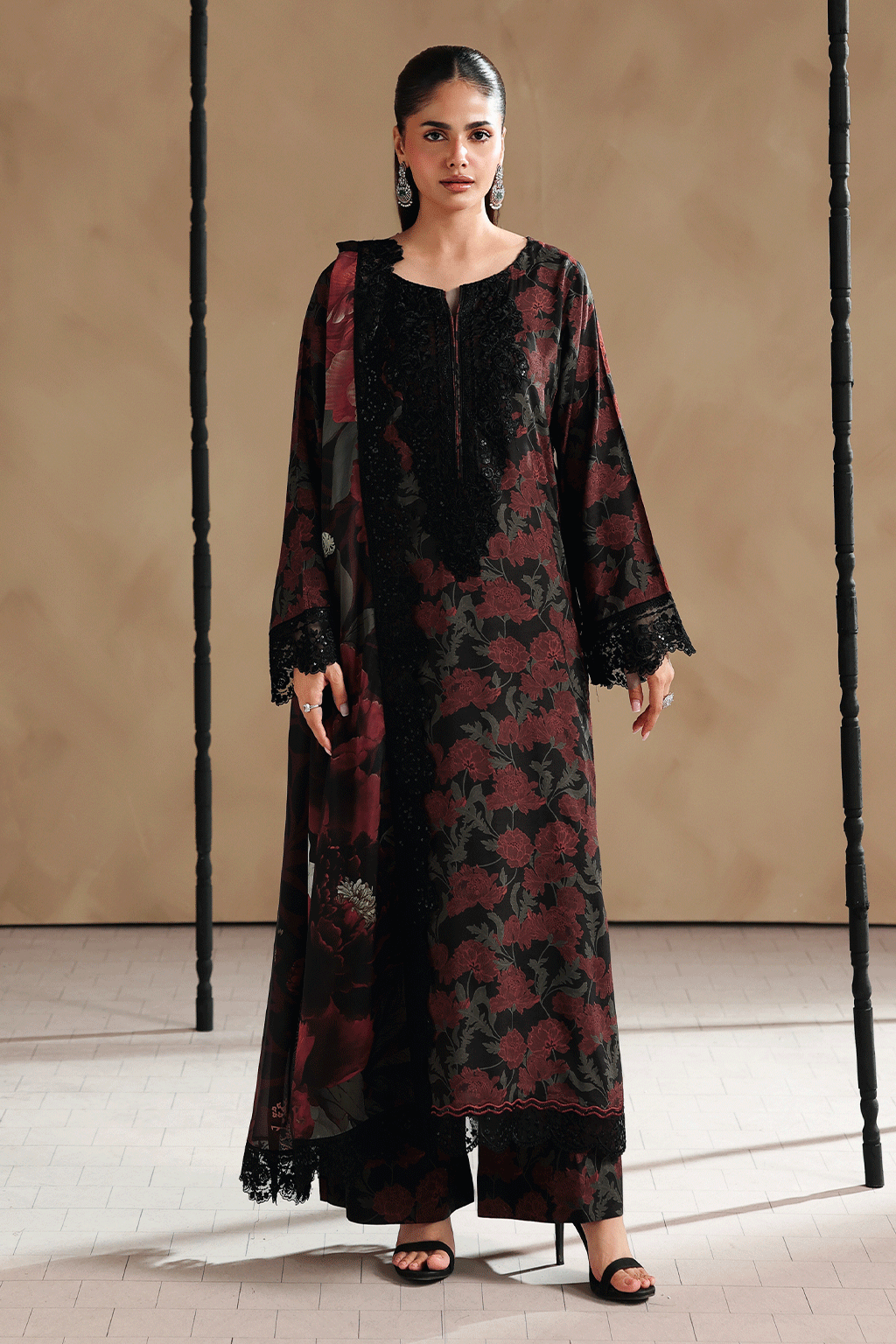 Ramsha | Naqsh Embroidered Rawsilk | RS-208