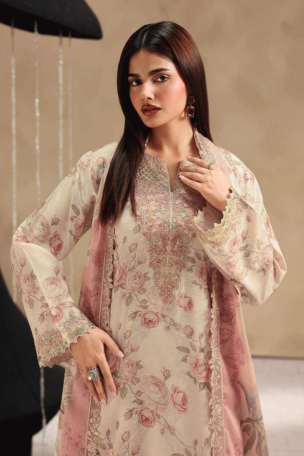 Ramsha | Naqsh Embroidered Rawsilk | RS-205