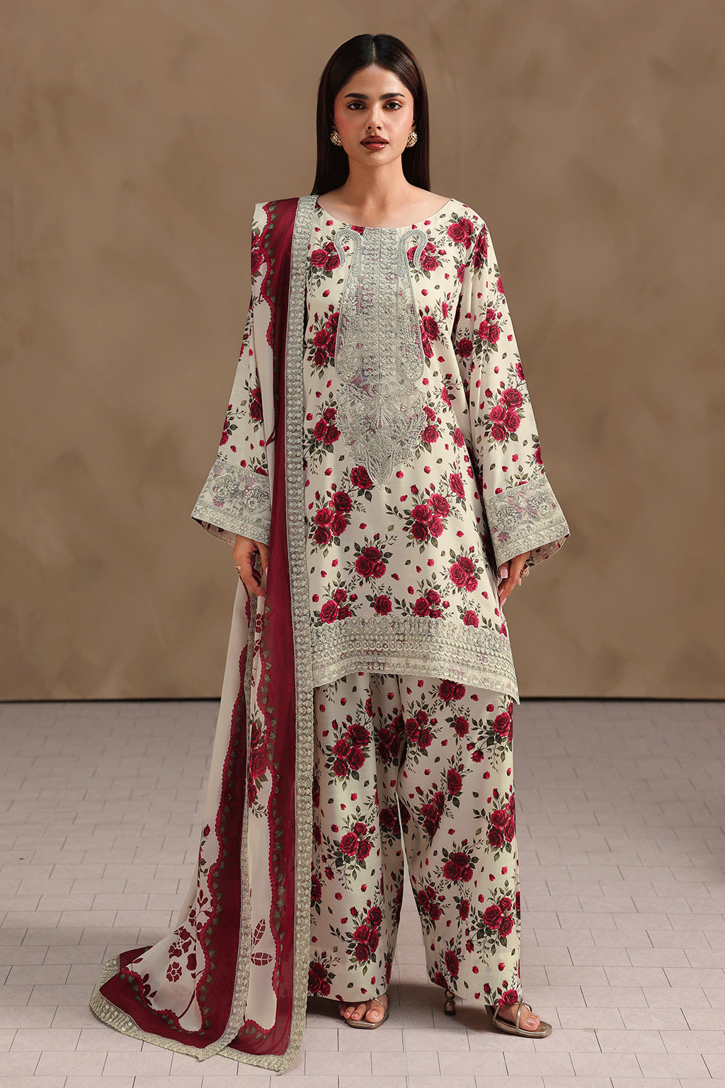 Ramsha | Naqsh Embroidered Rawsilk | RS-203
