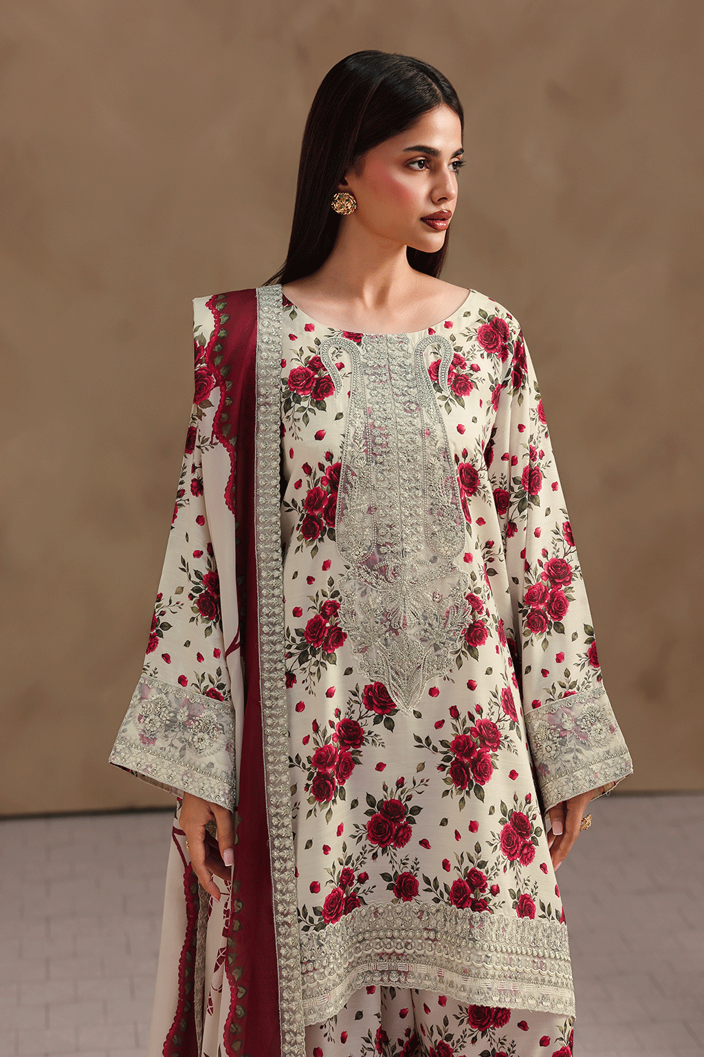Ramsha | Naqsh Embroidered Rawsilk | RS-203