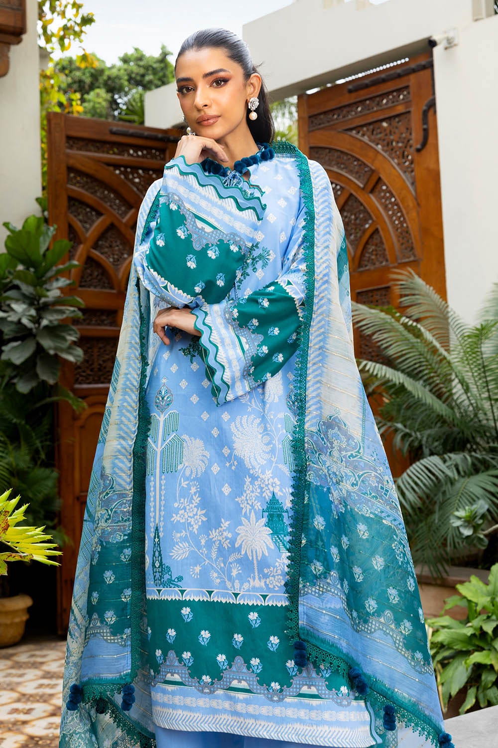 Gul Ahmad | Summer Embroidered Lawn Suit | SP-52015