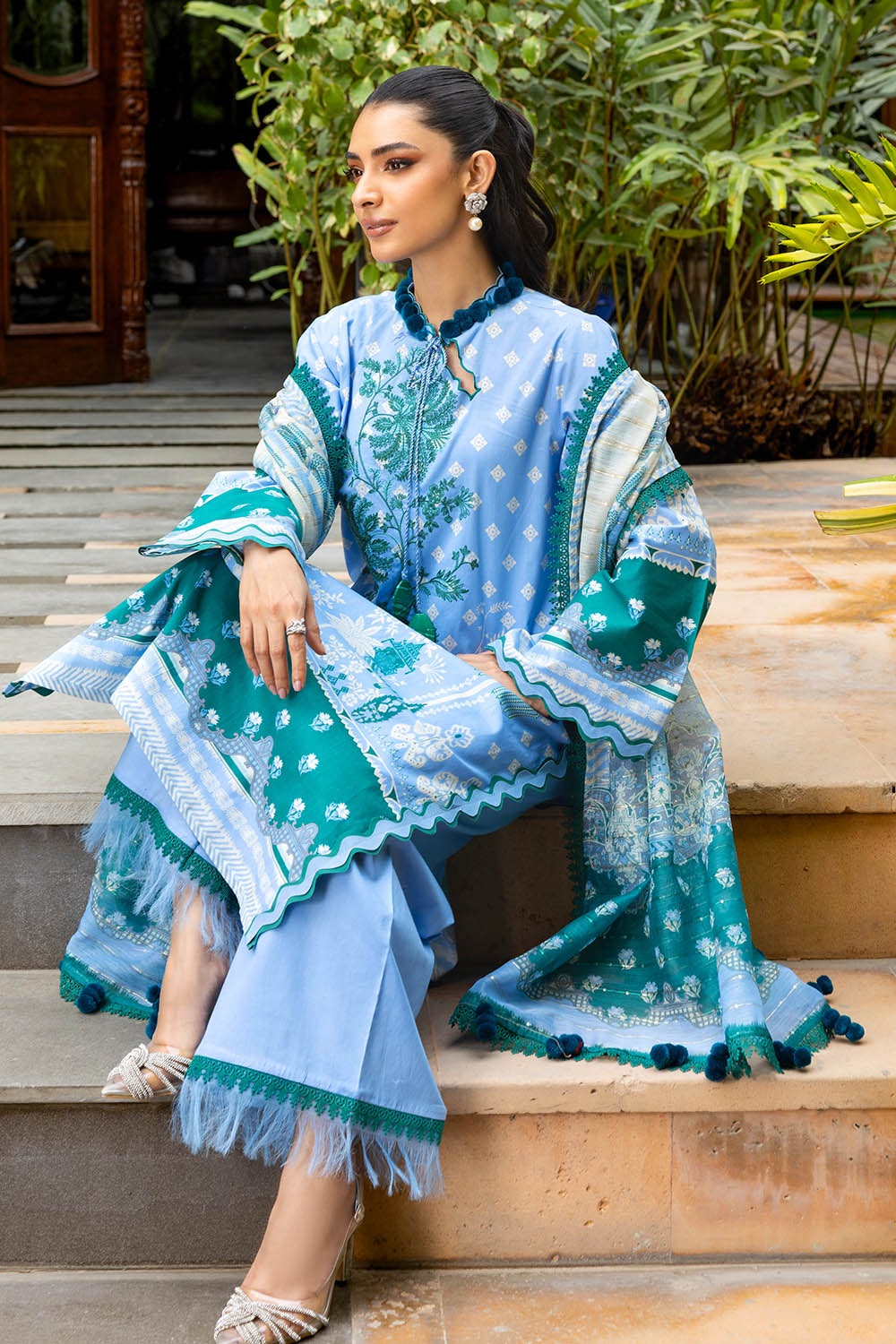Gul Ahmad | Summer Embroidered Lawn Suit | SP-52015