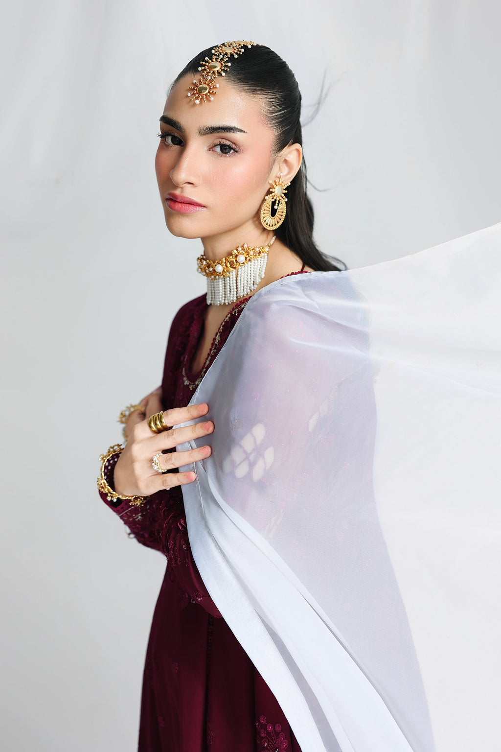 Qalamkar | Chiffon Festive 26 | QCC-03 WAFA