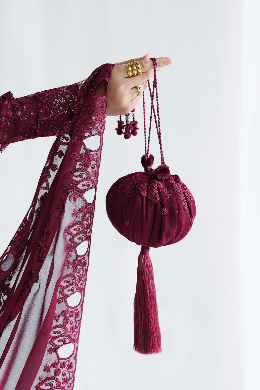 Qalamkar | Chiffon Festive 26 | QCC-03 WAFA