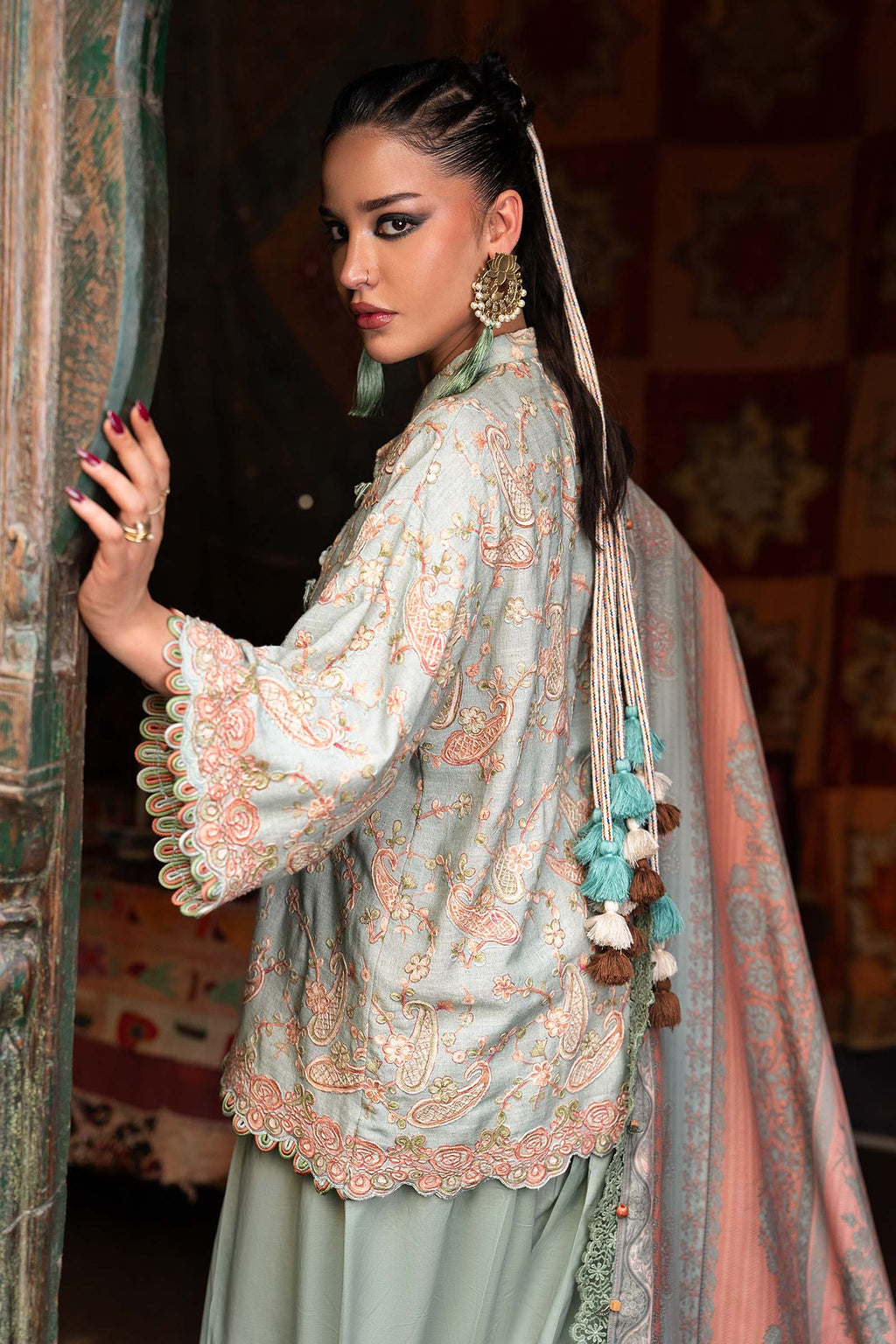Maria . B | M.Prints Printed Cambric 3 Piece Suit | MB26UPC 8B