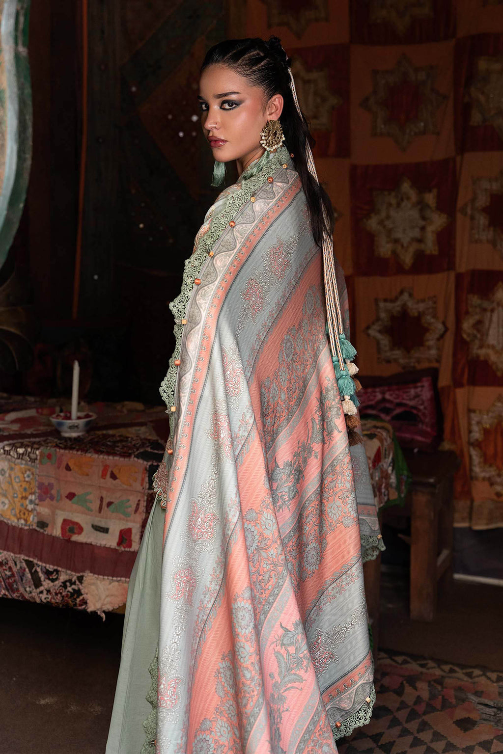 Maria . B | M.Prints Printed Cambric 3 Piece Suit | MB26UPC 8B