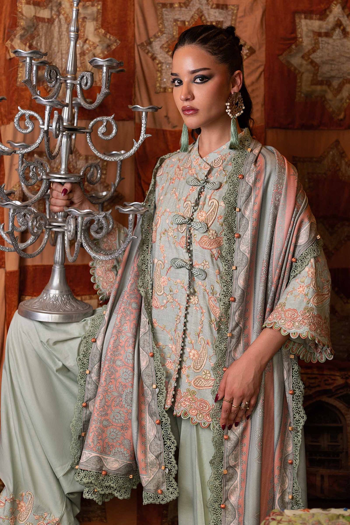 Maria . B | M.Prints Printed Cambric 3 Piece Suit | MB26UPC 8B