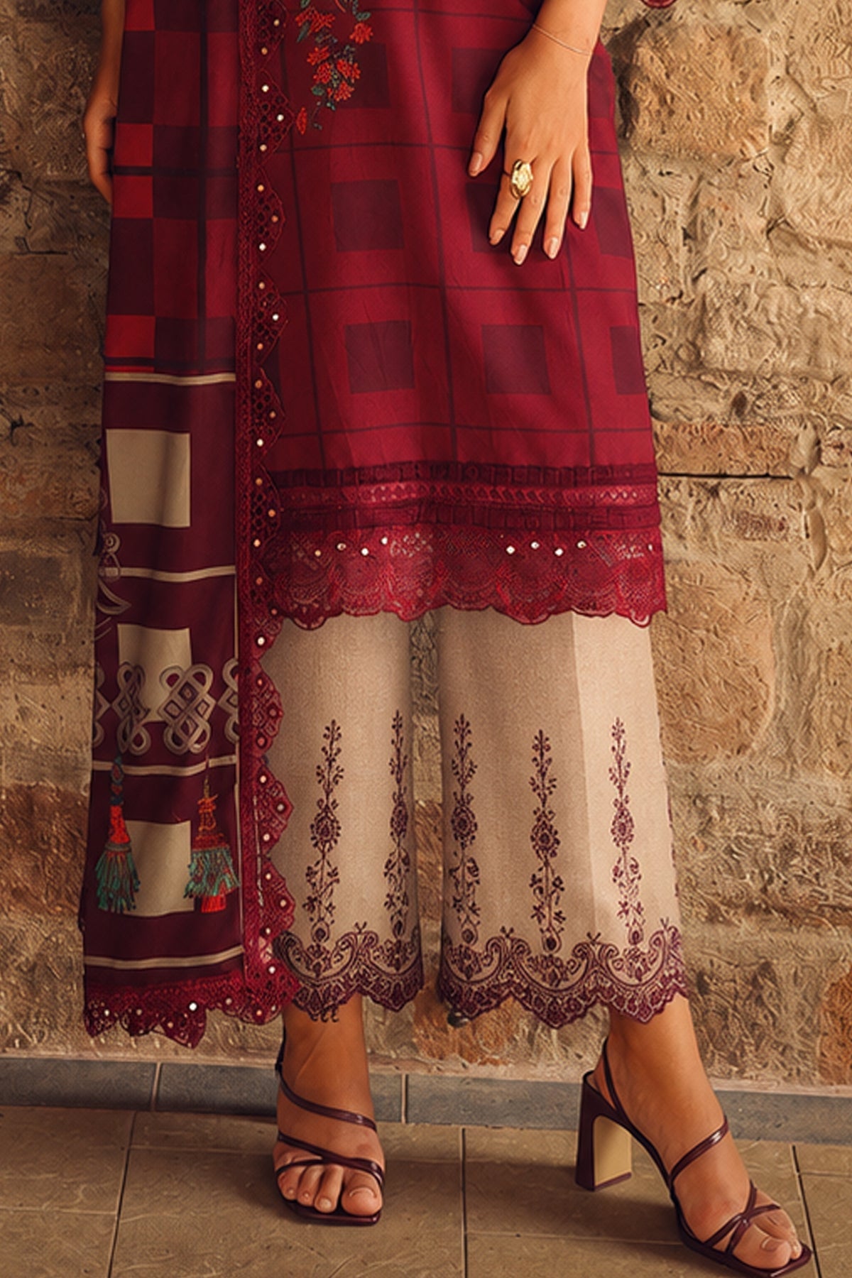 Charizma | Combination VOL - 01 Embroidered Lilen | CCW7-06