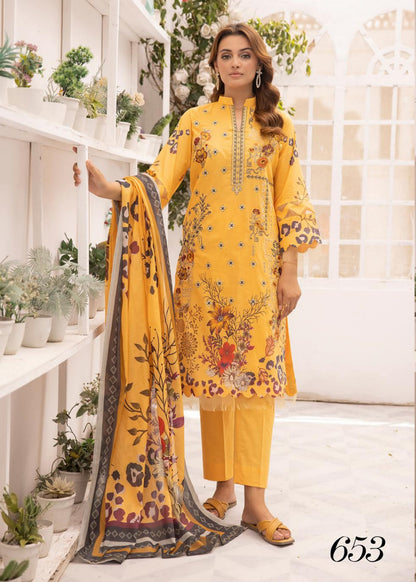 Shaista | Embroidered Lawn | Heer