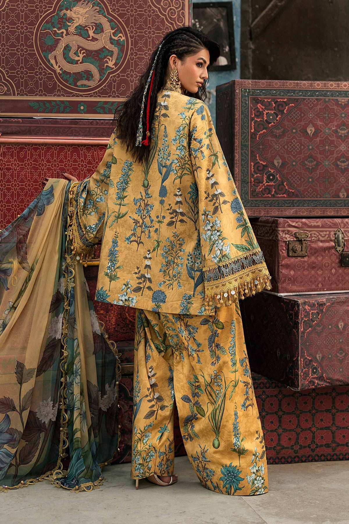 Maria . B | M.Prints Printed Cambric 3 Piece Suit | MB26UPC 6A