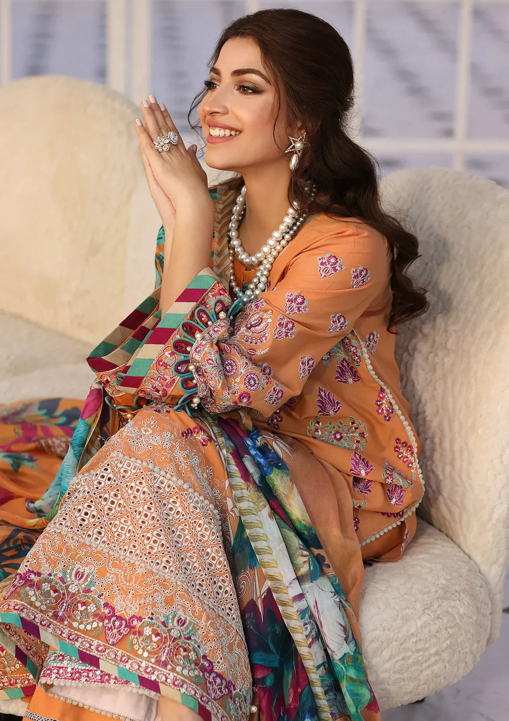 ELAF | Festive Chikankari  | ELC-08 - modrenshoppingmall
